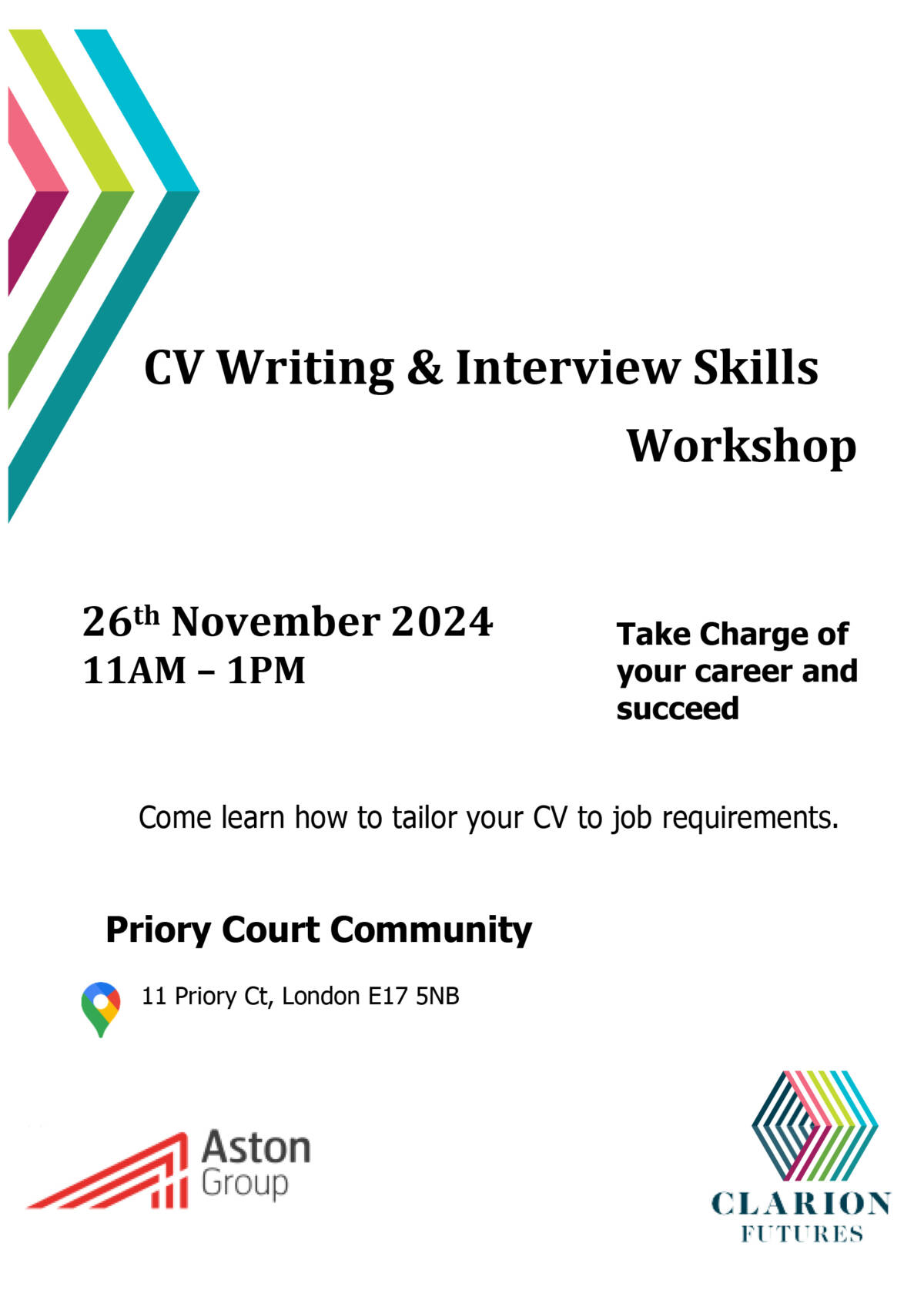 CV Interview Workshop Flyer copy
