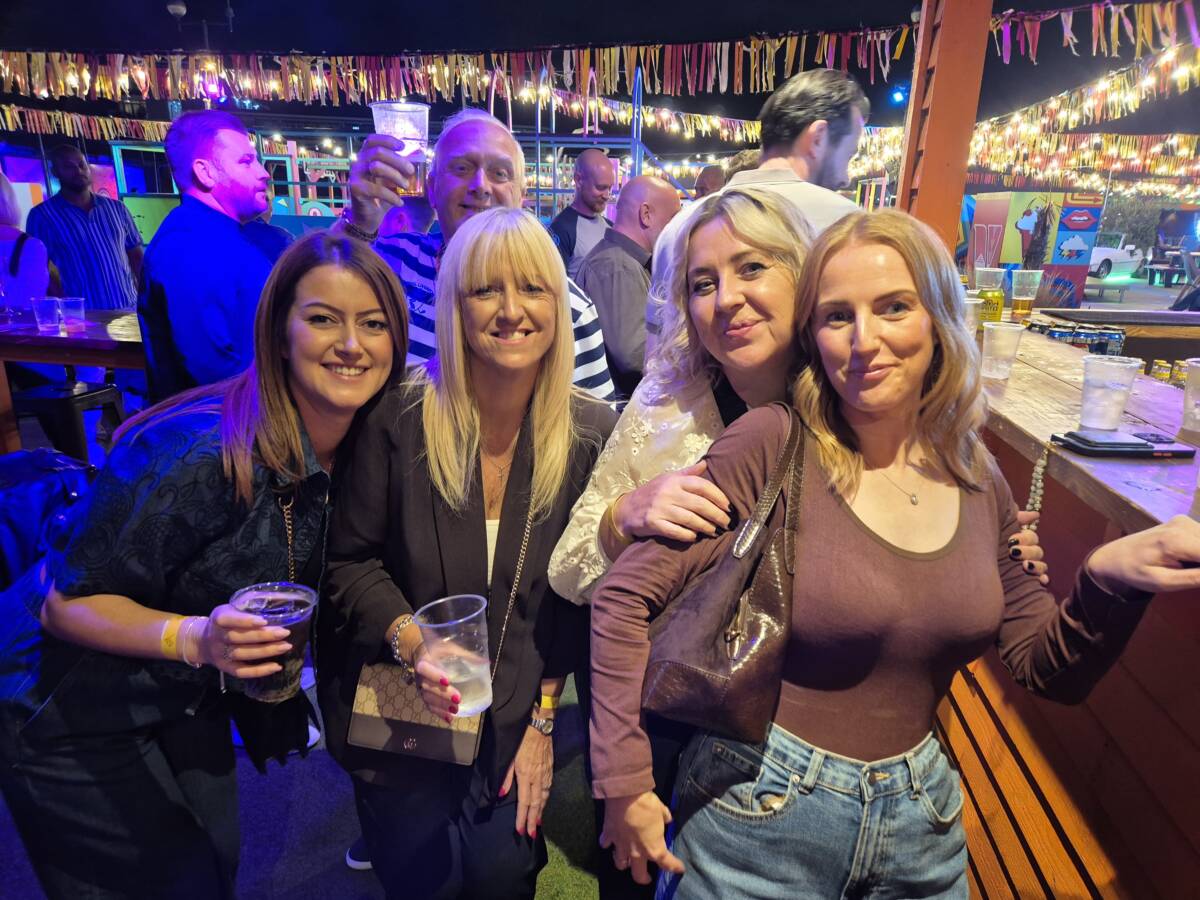 Aston Group colleagues enjoying the summer social