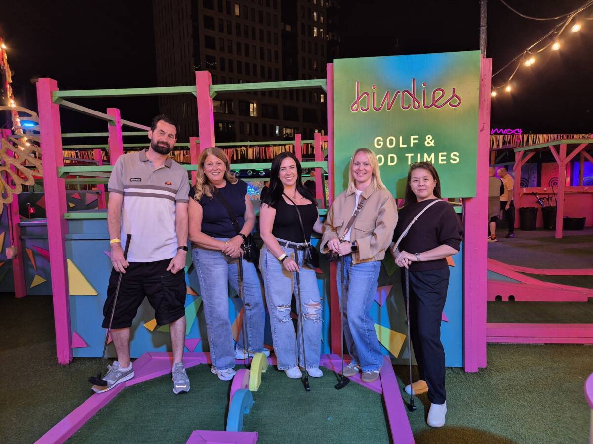 Crazy golf with Aston Group colleagues at Roof East